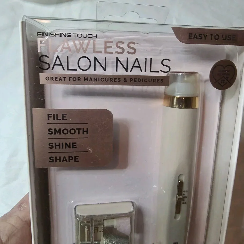 Finishing Touch Flawless Salon Nails Manicure/Pedicure Tools Pink NEW IN BOX